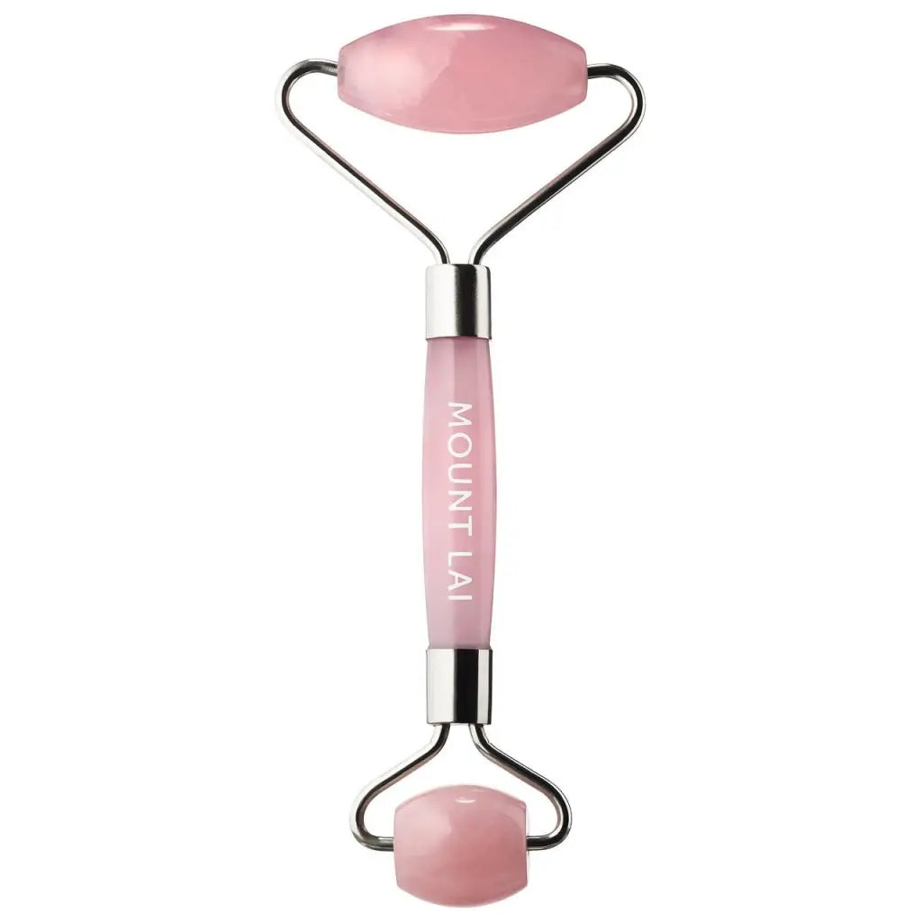 Rose Quartz De-Puffing Facial Roller-Skincare Tool-MOUNT LAI-The-Skincare-district